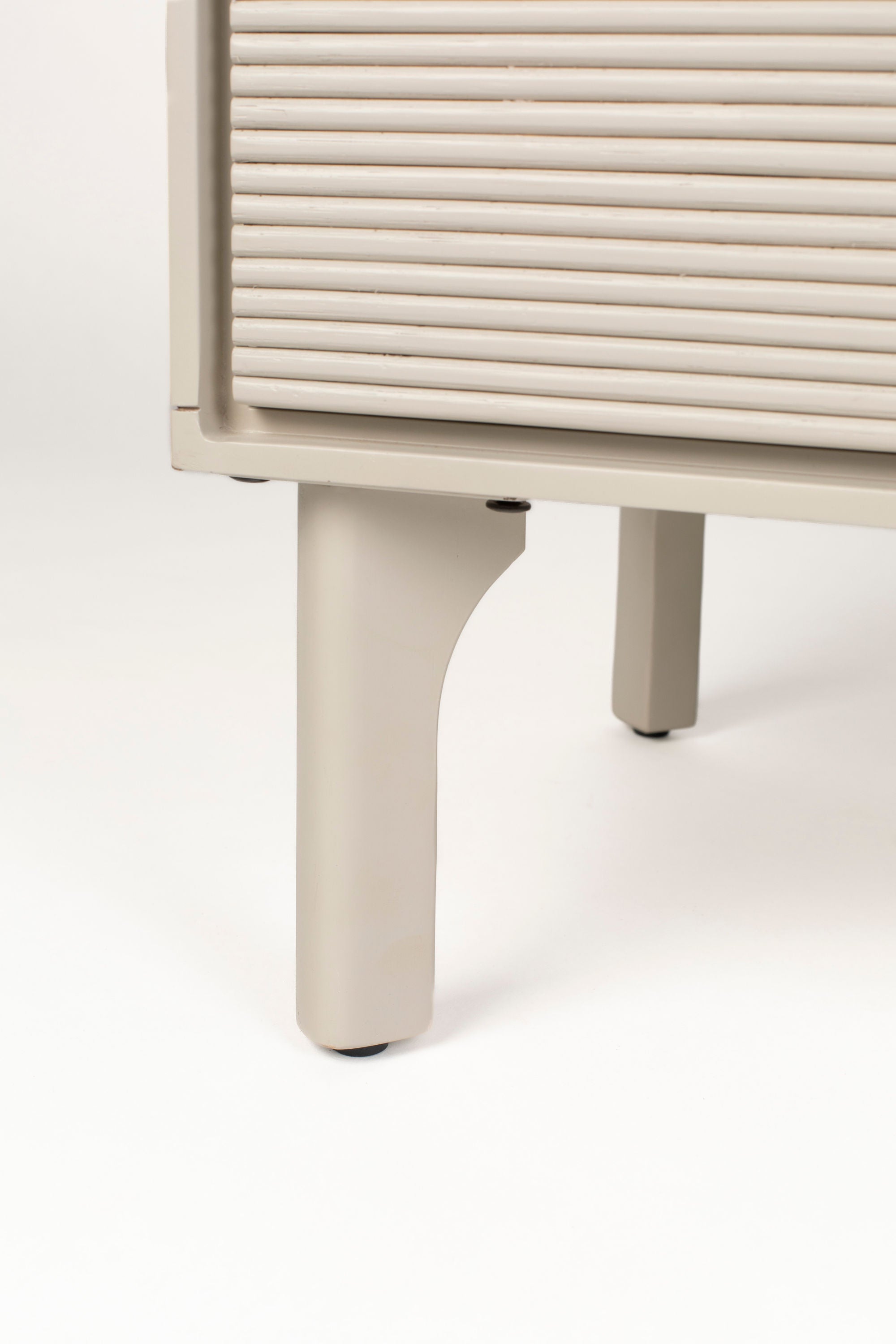 Zuiver Morning Grey Ribbed Acacia Wood Sideboard